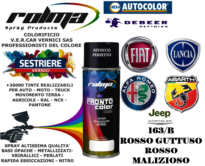 FIAT – 163/B ROSSO GUTTUSO / ROSSO MALIZIOSO