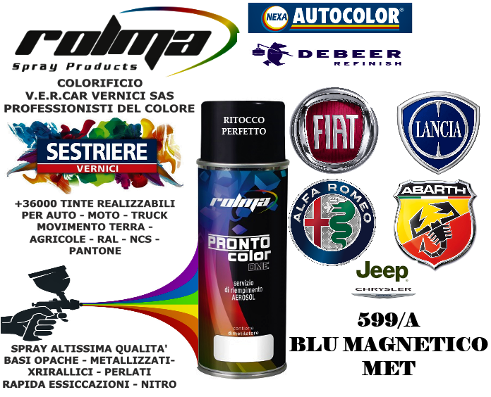 FIAT – BLU MAGNETICO 599/A