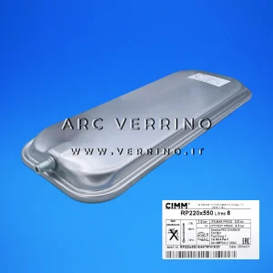 Vaso di espansione rettangolare - CIMM RP 220x550 - 8 Litri - 3/8" M | Ferroli 39817830 (ex 36803350)
